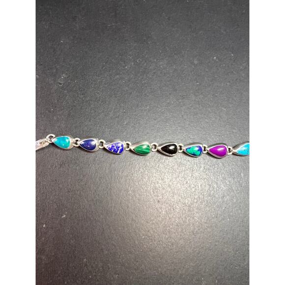 Vintage Taxco Mexico Sterling silver bracelet - Picture 3 of 16